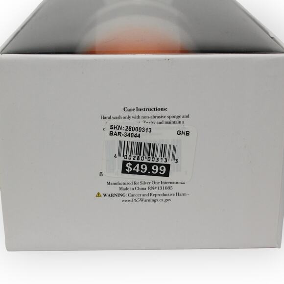 NEW Cocktail Shaker 16 oz Orange Ombre Glass StainlessSteel Gift - Picture 12 of 12